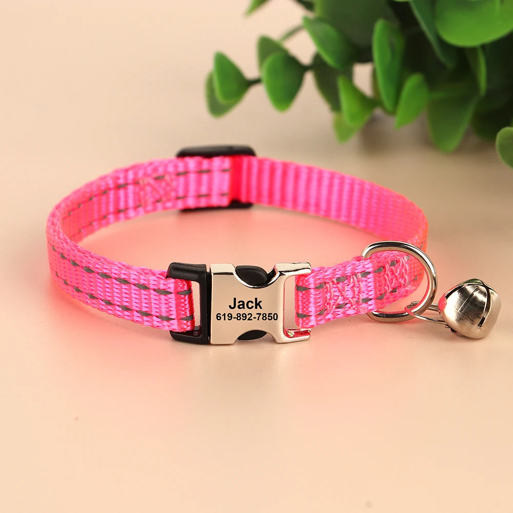 Collar para gato con cierre grabado – Personalización gratuita | Chic et Chat