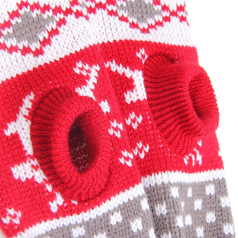 Warmer, bequemer Winterpullover für Katzen - Rot | Chic et Chat