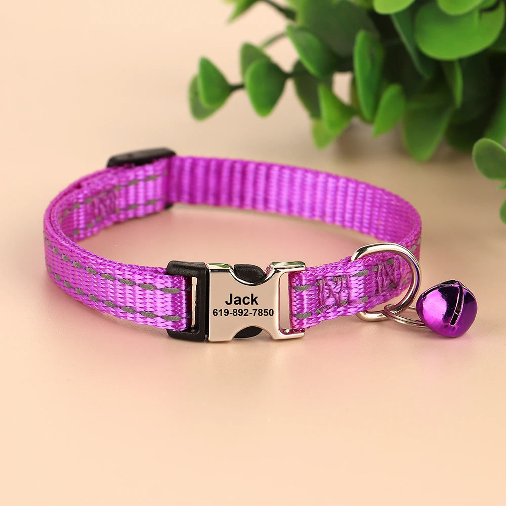 Collar para gato con cierre grabado – Personalización gratuita | Chic et Chat