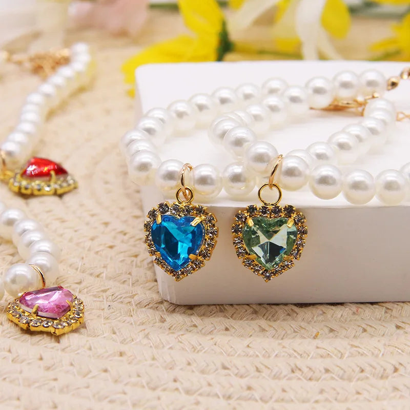 Collier de perles pour chat autre vue