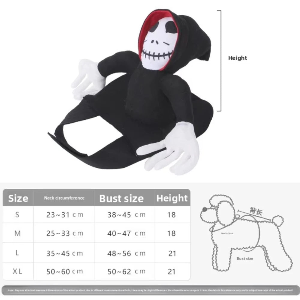 Guide des tailles du costume fantôme pour chat | Chic et Chat