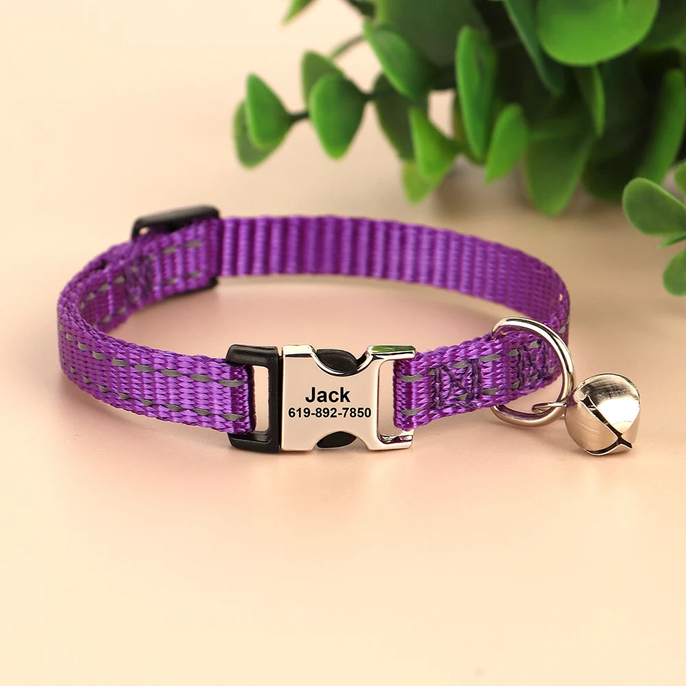Collar para gato con cierre grabado – Personalización gratuita | Chic et Chat