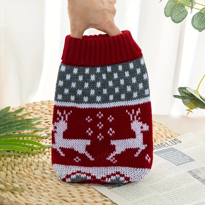 Pull de Noël nordique pour chat