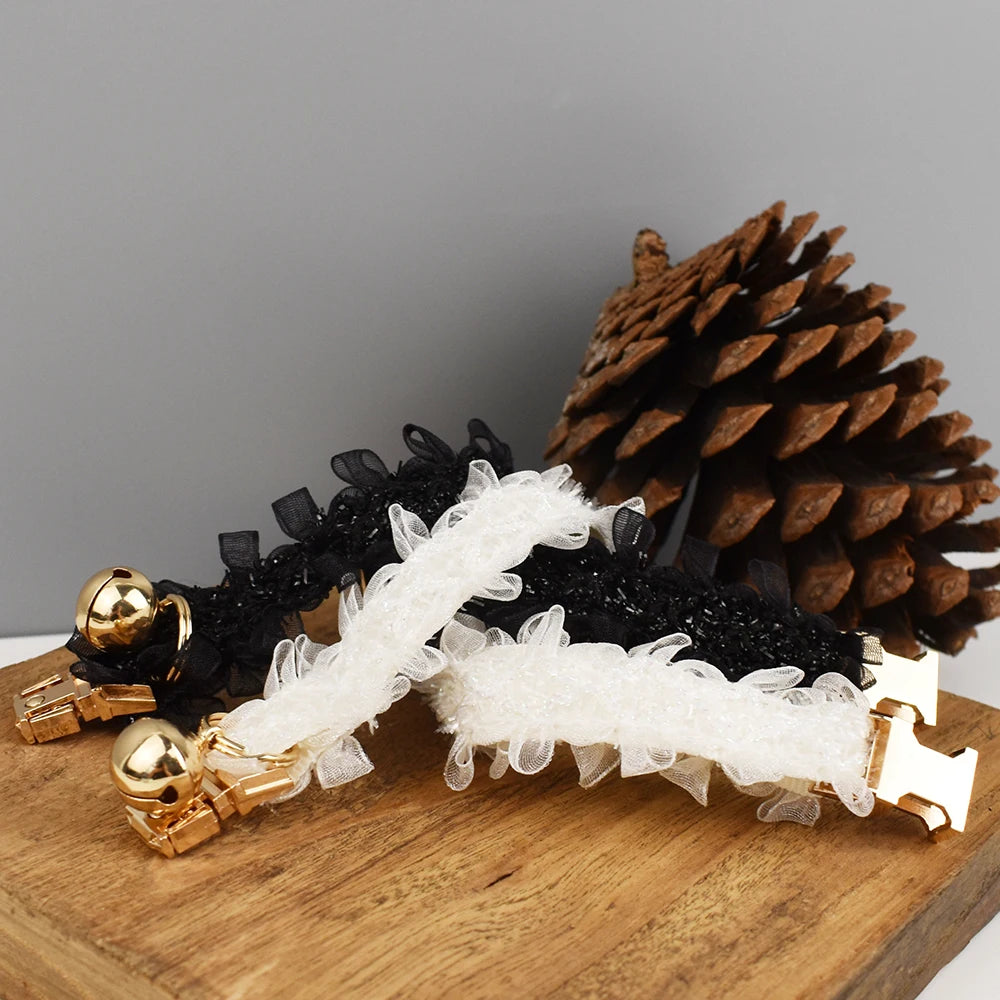 collier pour chat en dentelle