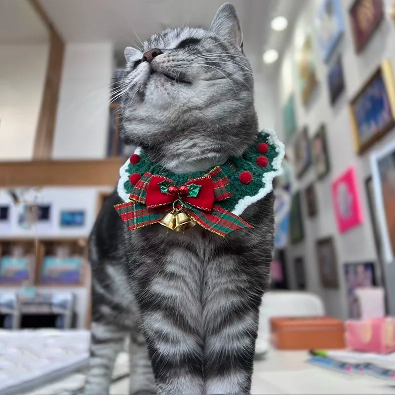 Collerette de Noël pour chat autre vue