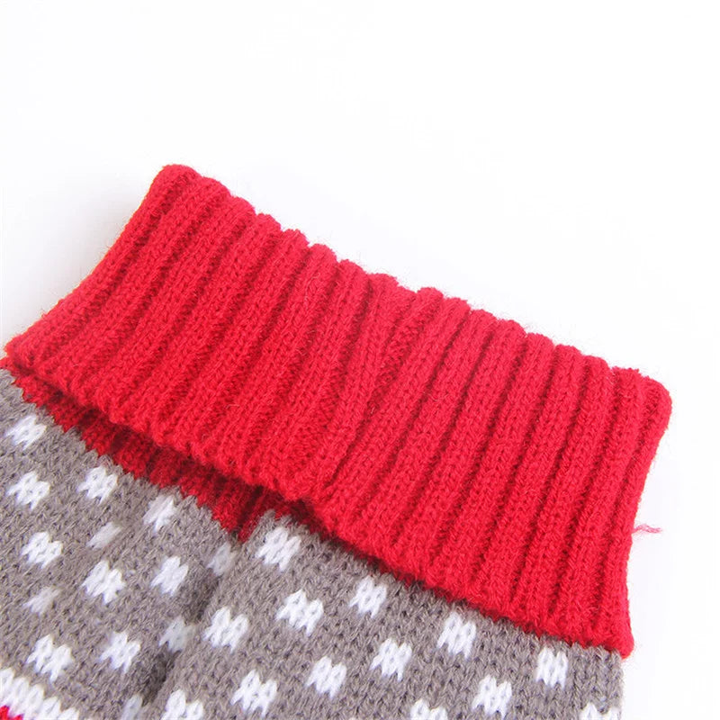 Warmer, bequemer Winterpullover für Katzen - Rot | Chic et Chat