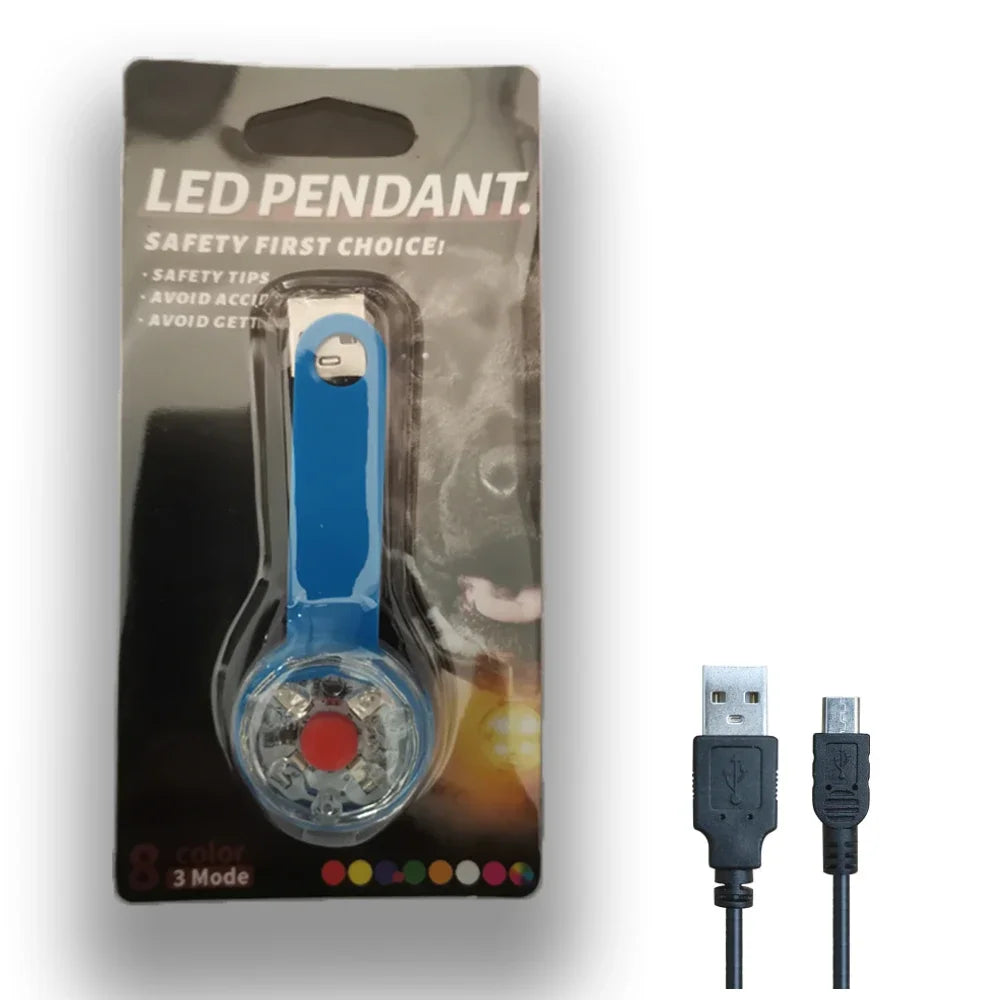 Pendentif lumineux LED pour chat avec câble USB