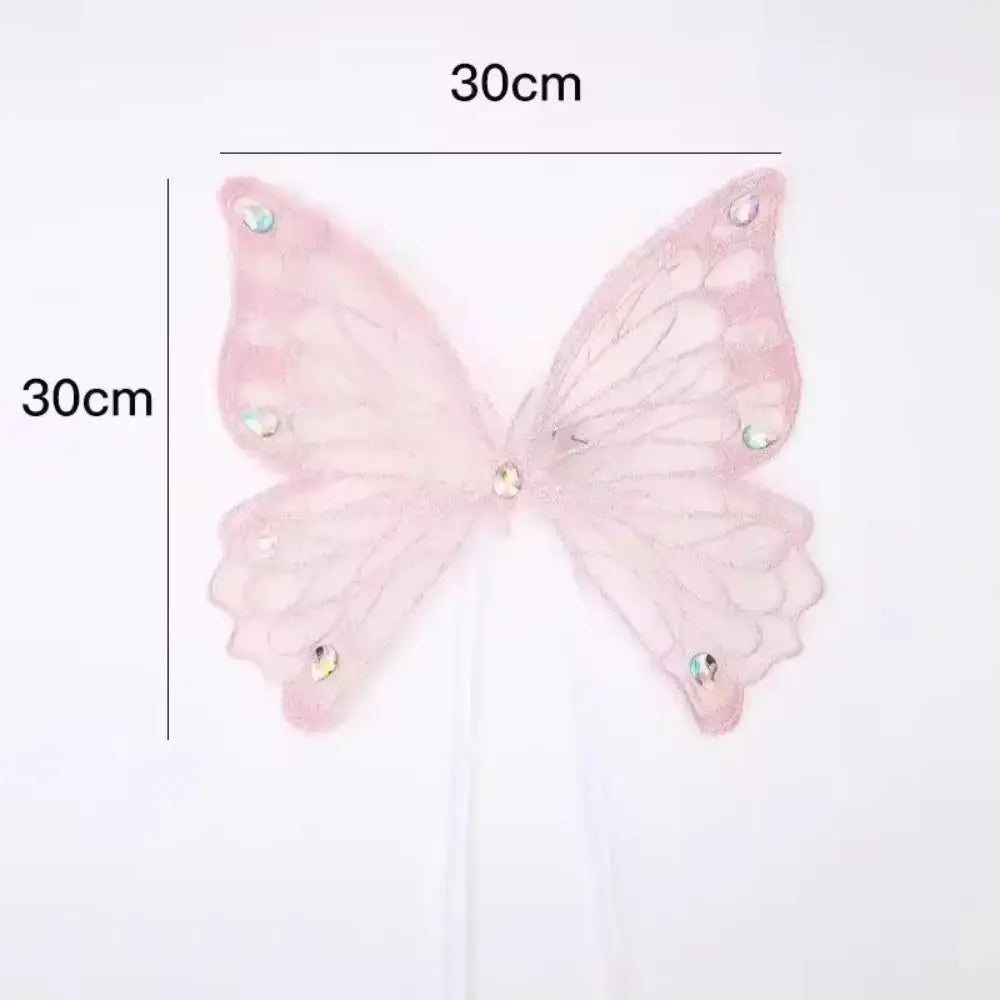 Ailes de papillon roses pour chat, dimensions 30 x 30 cm | Chic et Chat