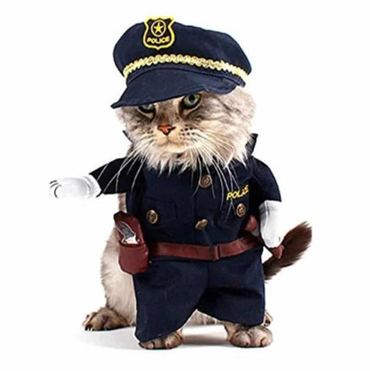costume pour chat de policier