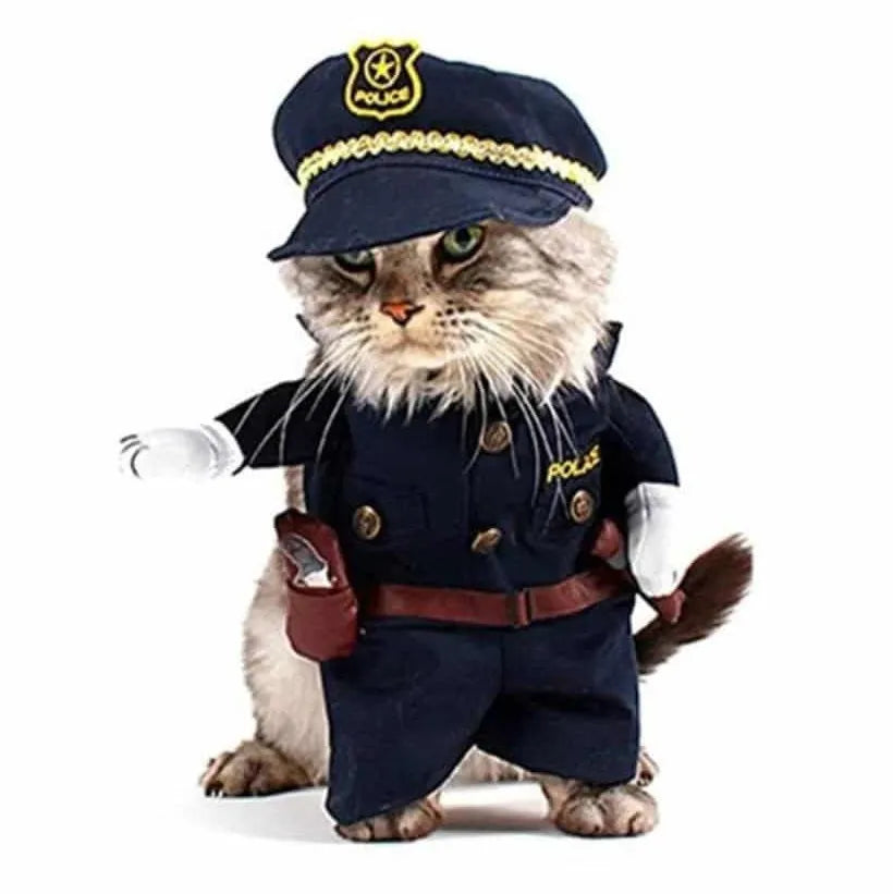 costume pour chat de policier