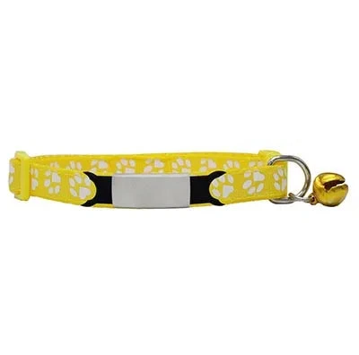 collar con nombre grabado amarillo