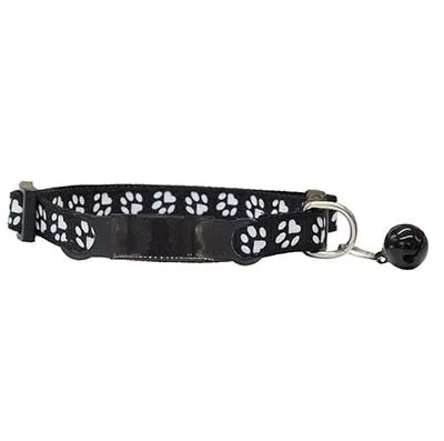 collar con nombre grabado negro y negro