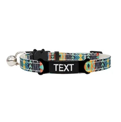 collier ethnique pour chat multicolor | Chic et Chat