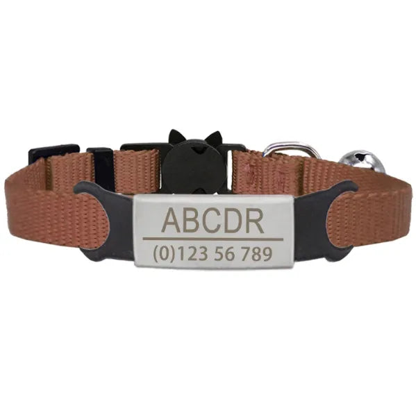 Collier Anti-Étranglement Personnalisable et Ajustable pour Chat | Chic et Chat