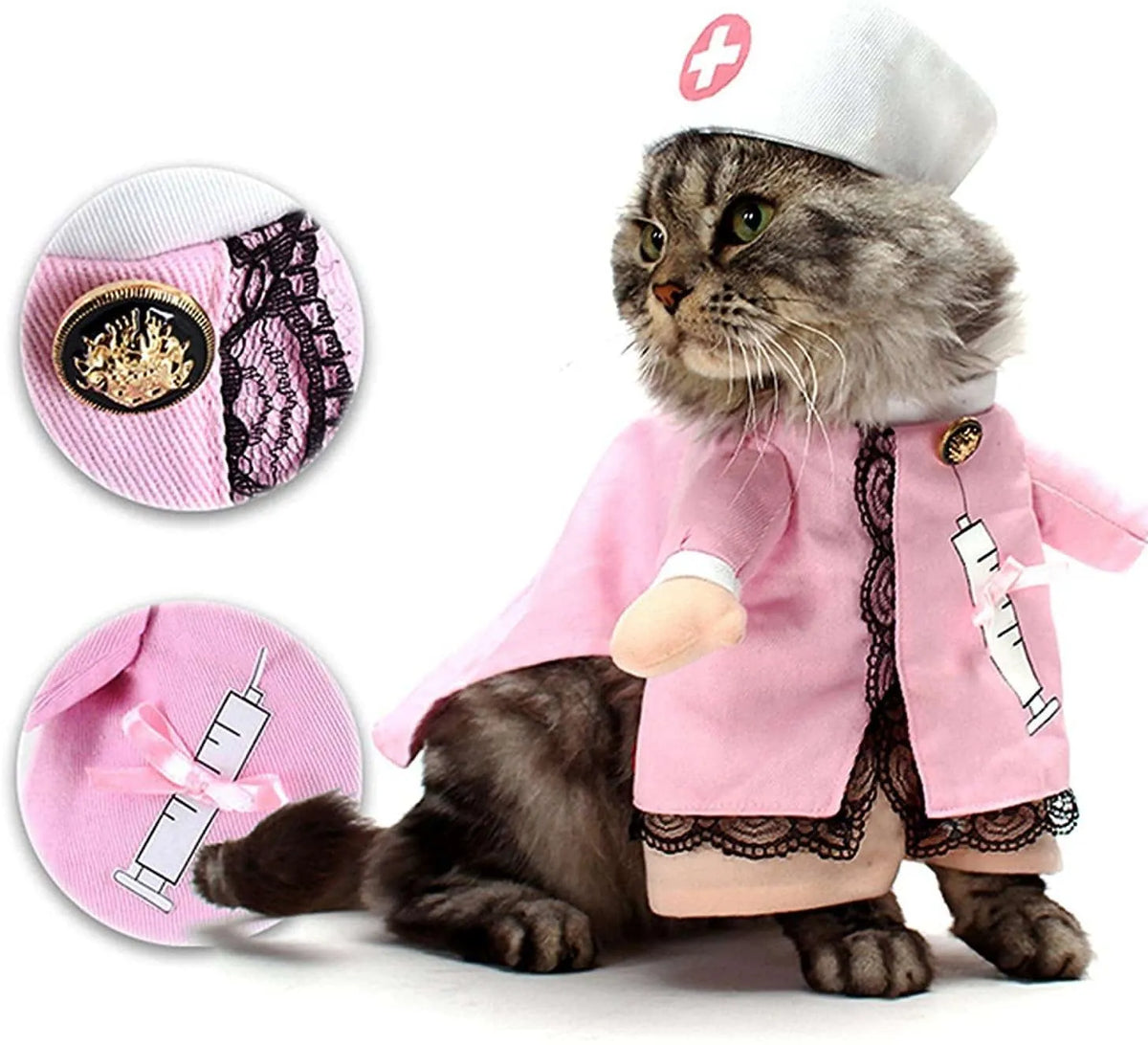Adorable nurse cat costume | Chic et Chat