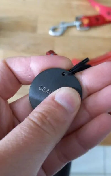 médaille dos à graver chat
