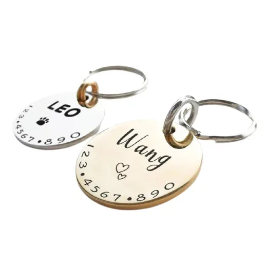 médaille gravée laiton pour chat