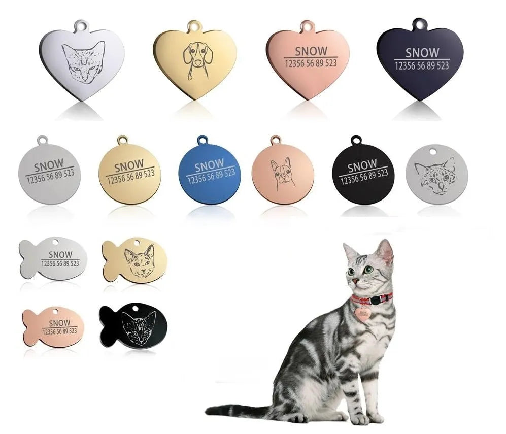 chapa personalizable para gato | Chic et Chat