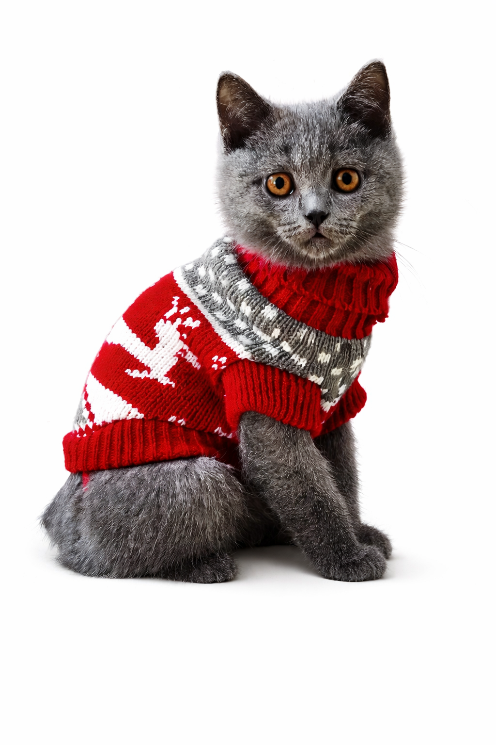 Pull d’hiver pour chat