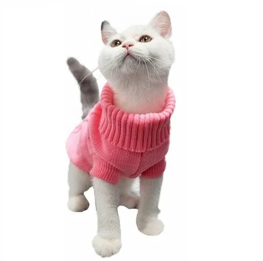 Pull en Coton Doux pour Chat – Confort Quotidien - Rose | Chic et Chat