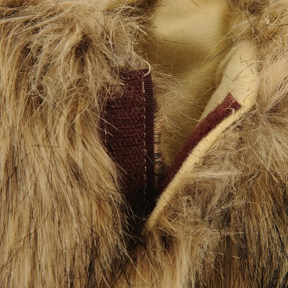 crinière de lion pour chat velcro