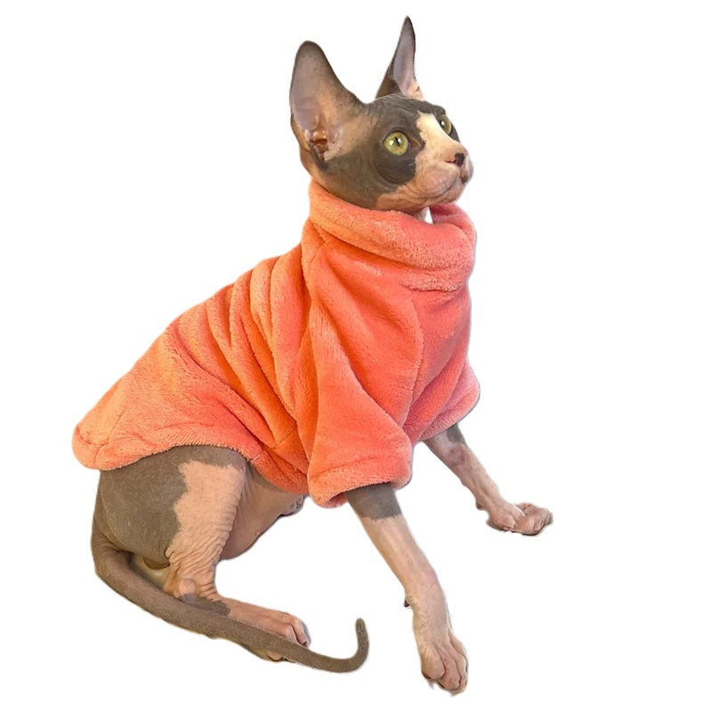 vêtement pour chat sphynx orange