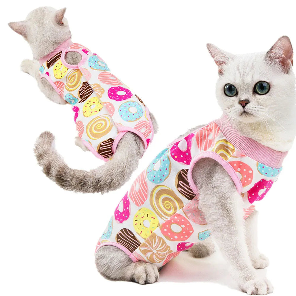 Body postoperatorio para gato - Fresa | Chic et Chat