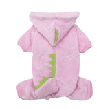 Costume pour chat de dinosaure rose
