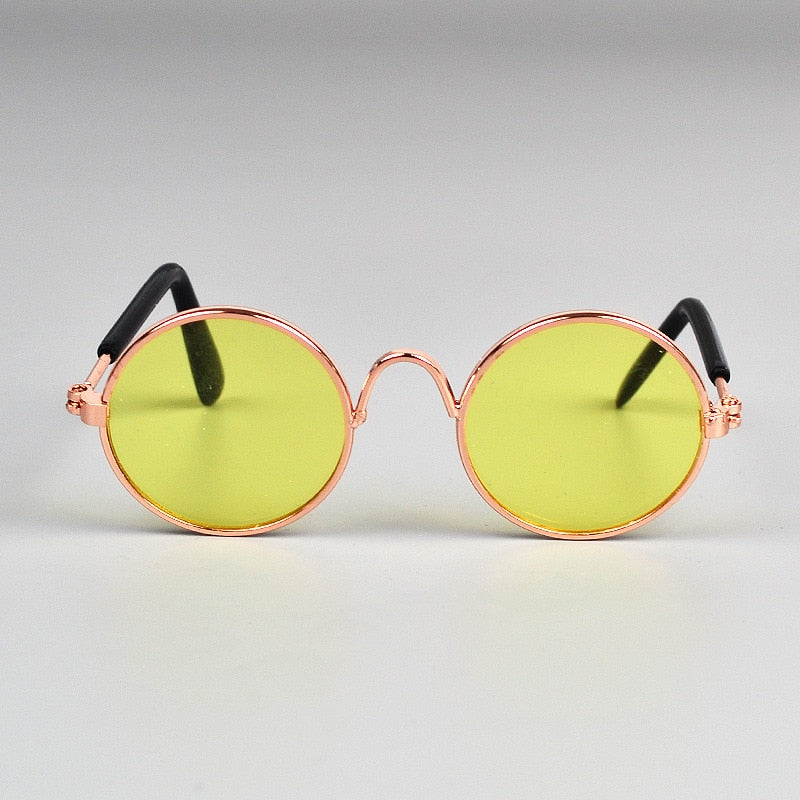 lunettes de soleil pour chats jaune