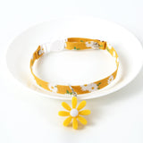 Collier pour chat jaune tournesol