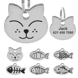 motifs médailles gravées chat