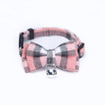 Collier noeud papillon pour chat rose