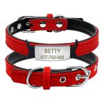 collier personnalisé pour chat rouge 