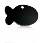 pendentif pour chat poisson noir