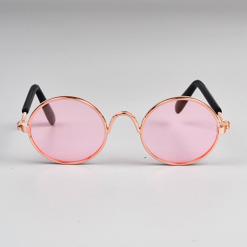 lunettes de soleil pour chats rose