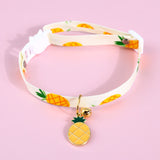 Collier pour chat ananas